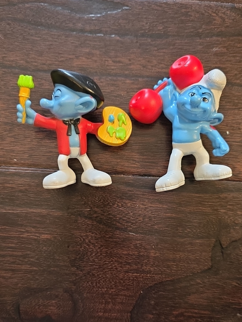 Blue Smurf Painter & Hefty 2-Pack Kids Toy Figures